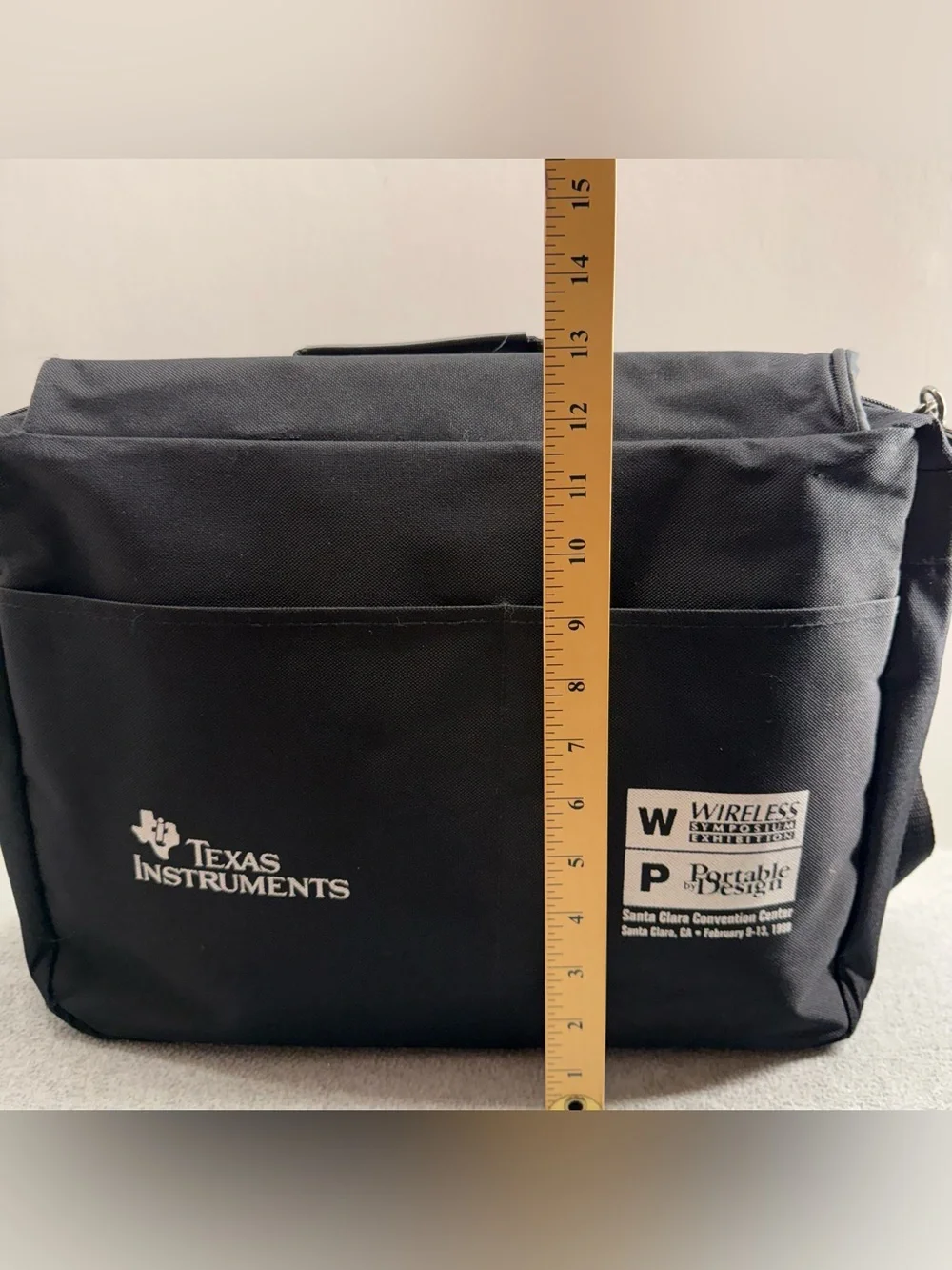 Vintage Texas Instruments Logo 1998 Conference Promo Bag Laptop Messenger